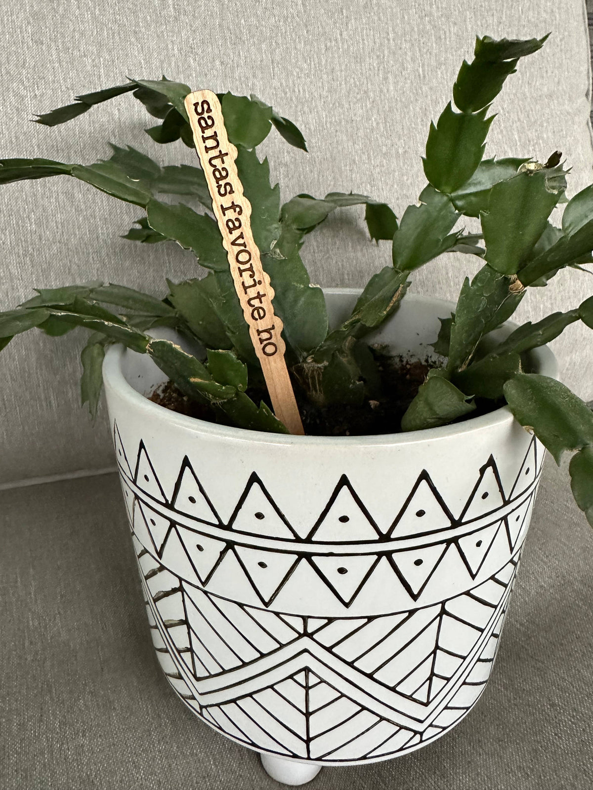 Snarky Holiday Christmas Gift Plant Sticks Signs