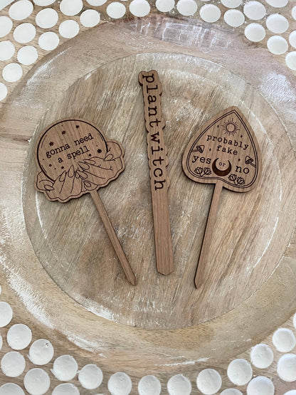 Witchy Vibes Plant Signs