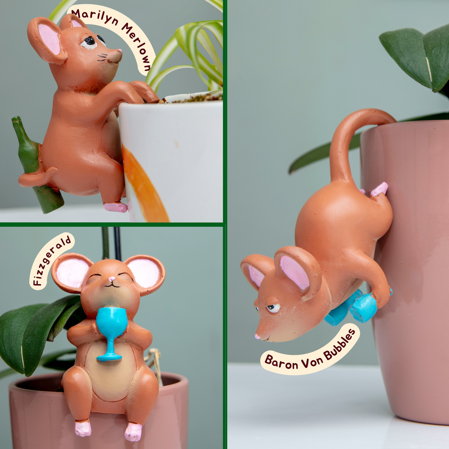 Tipsy Tails Plant Pot Hangers - Houseplant Accessories