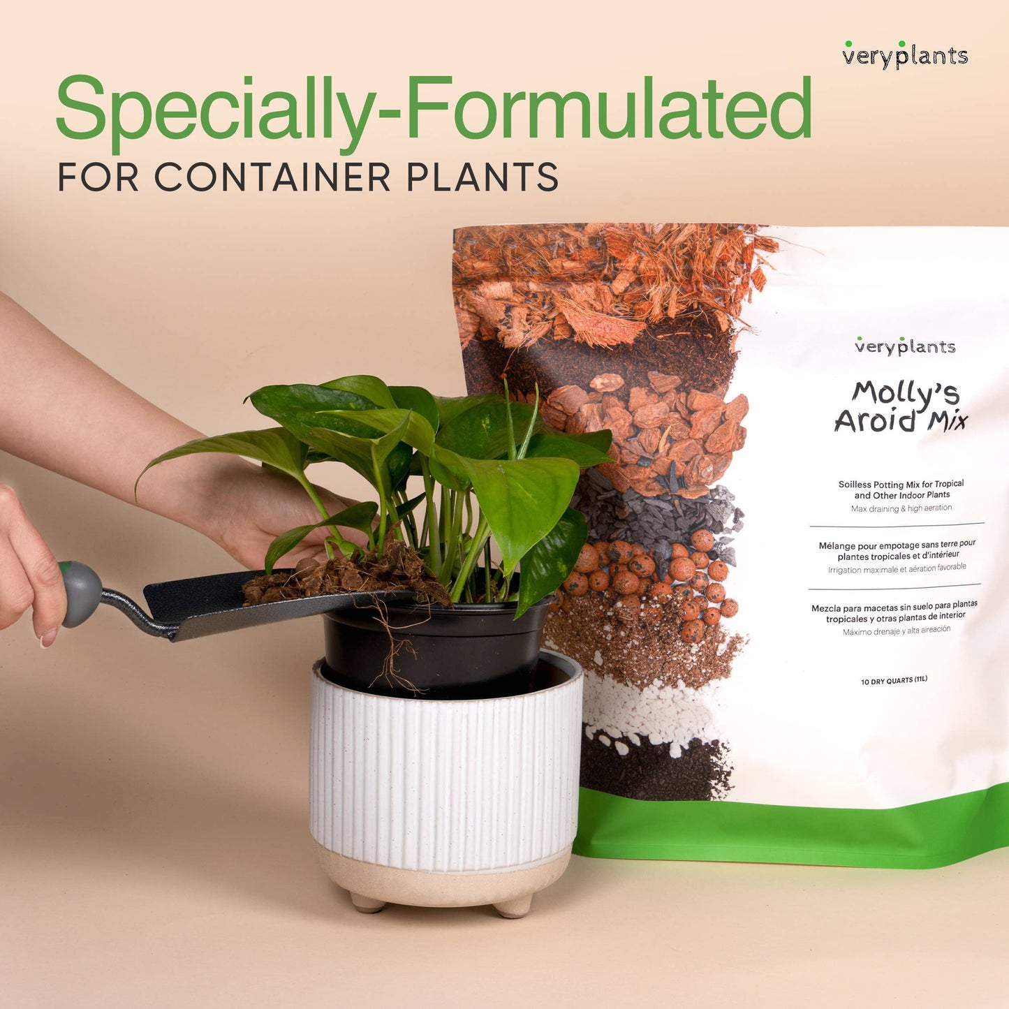 Molly's Aroid Mix - Premium Soilless Potting Mix - 1 Cu Ft