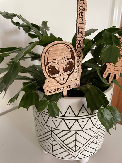 Alien Outer Space Area 51 Plant Signs