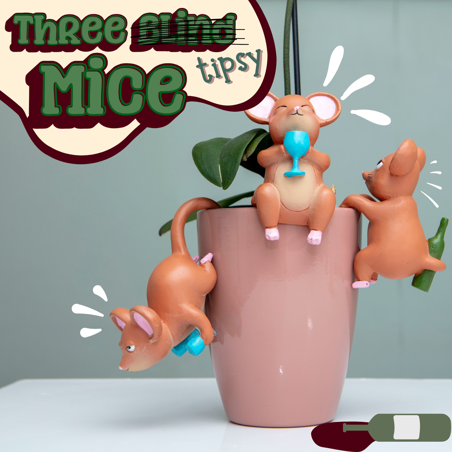Tipsy Tails Plant Pot Hangers - Houseplant Accessories