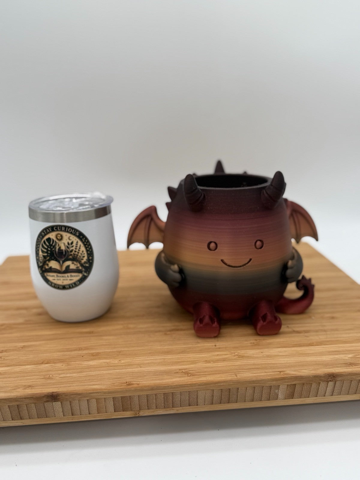 Copper-Red Demon Dude 3D Pot