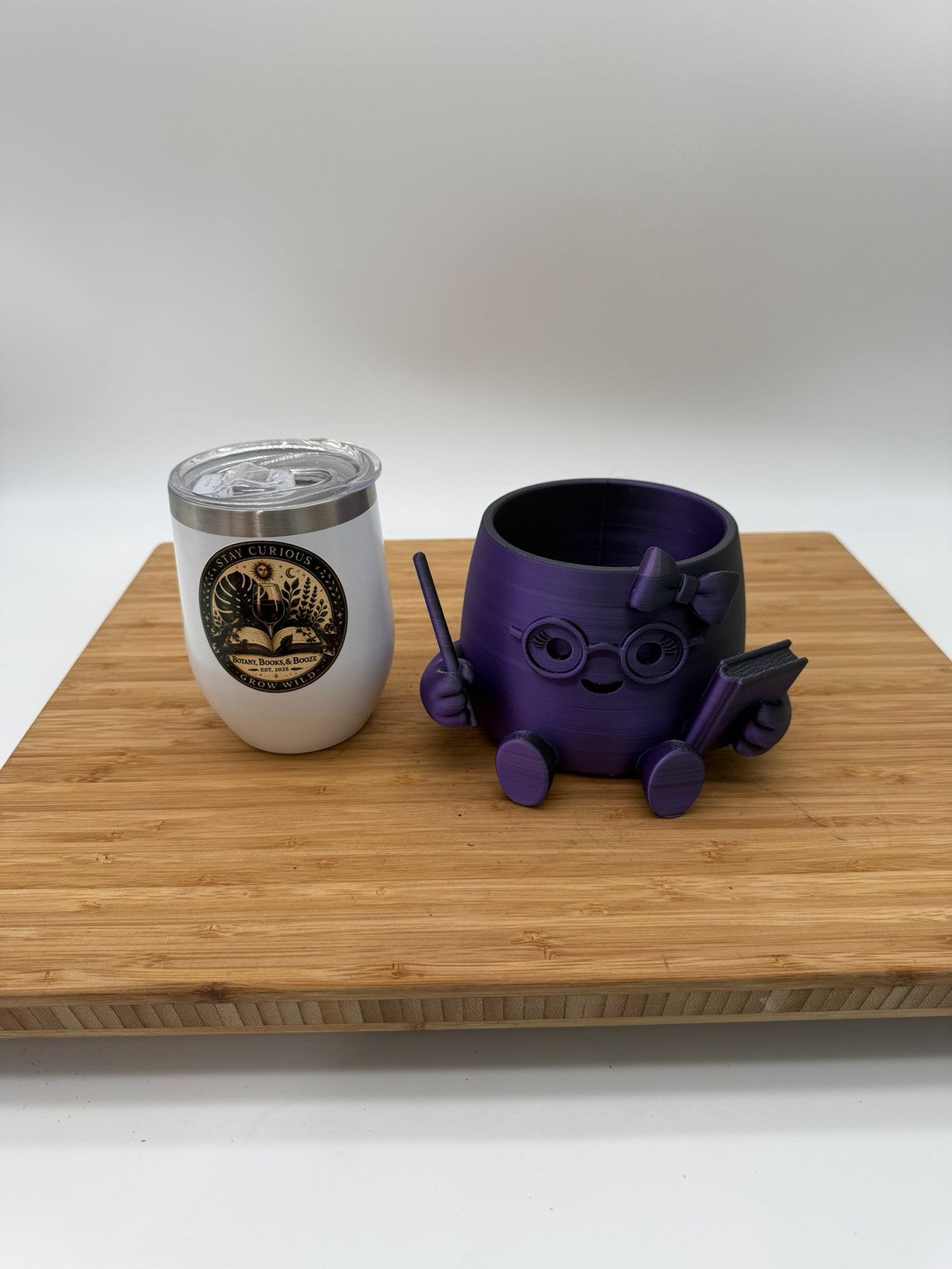 Witch Bookworm Buddy planter 3D Pot